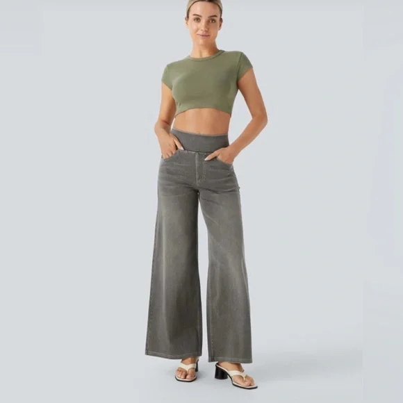 HALARA Gray Blackish Jeans Pants - Picture 1 of 10